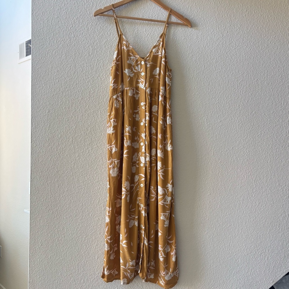Billabong Golden Floral Midi Dress